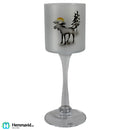 Nybro Crystal Lykta på fot Älg 300x100 mm - Hemmavid