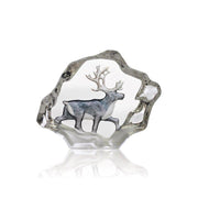 Målerås Glasbruk Ren - Wildlife målad – handgjort svenskt konstglas från Målerås Glasbruk