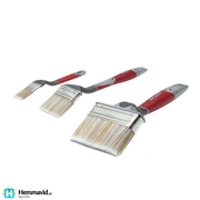 Anza Elite Fasadpenselset - 3 delar - Hemmavid – ergonomisk pensel för precision vid målning