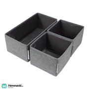 Bigso Drawer organizer 3-set grey - Hemmavid – kvalitetsprodukt för hem och renovering